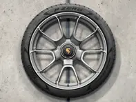 20"/21" Turbo S Diseño exclusivo Llantas de aleación Platinum Silver y neumáticos de verano para 992 (911) Turbo - 992044660AH