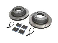 HINTEN Sportbremsbeläge und Schlitzbremsscheibenpaket. Porsche 911 3.2L 1984-89 - 91135295006, 91135295007