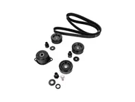 Kit completo puleggia e cinghia - tenditore, rulli tenditori e cinghia di trasmissione - per Porsche 986 Boxster (senza aria condizionata) 1997-2004 - 99610226050, 99710226000, 99610211852, 99610211855, 99610211856, 99610211853, 99610212550, 99610212551, 99610212552, 99610212553, 99610211954, 99610211957, 99610211958, 99610212750, 99610212752, 99610212754, 99610212751, 99610211753, 99610211756, 99610211757, 99907203909, 99907204109, 99907205901, 99610236550, 99610215164, 99610215166, 99610215165