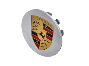 Enjoliveur de roue, argent brillant. Porsche Cayenne / Panamera / Boxster / Cayman - 9P1601147A8Z8, 9P1601147A, 7PP601150A8ZA, 99736130304, 7PP601150A