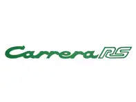 Adhesivo tapa trasera 'CARRERA RS', en color Verde. Porsche 911 72-73 - 91155903603, 91155903602