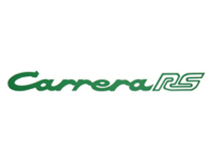 Autocollant 'CARRERA RS' sur le couvercle arrière, en vert. Porsche 911 72-73 - 91155903603, 91155903602