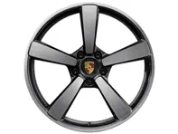 Center lock Turbo S Exclusive Design Cerchio anteriore in lega con finitura Black 20" 9.5J ET44 - 992601025AJ041