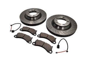 FRONT Brake Pads and Brake Disc Package Porsche 991 S 3.8L - 99135240301, 99135240401, 99135140302, 99735140402