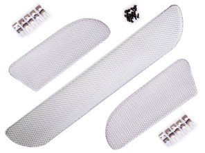 Kit griglia in rete metallica per paraurti anteriore Rennline (kit griglia esterna). Porsche 981 Cayman/S - E158.159, E158159
