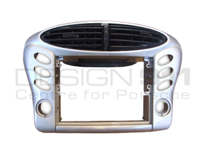Bouches d'aération centrales Arctic Silver. Porsche Boxster 986 - 911680CV986