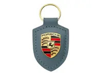 Llavero con el escudo de Porsche, azul costero metalizado. - WAP0500400RSAS