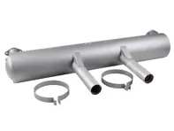 保时捷 356B / 356C Carrera 2 运动型排气消音器，带两个尾管。 - 69211101700, 58711101700 - 1620615700, PO-92762