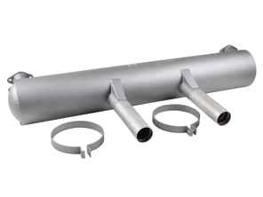 Silenziatore di scarico sportivo posteriore con due terminali. Porsche 356B / 356C Carrera 2 - 69211101700, 58711101700 - 1620615700, PO-92762