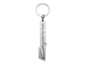 Llavero Porsche con letras Cayenne, color plata. - WAP0500370SCYE