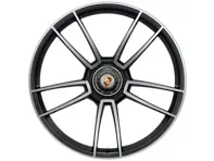 Cerchio in lega Center Lock Turbo S posteriore con finitura Black 21" 11J ET66 (Winter) - 992601025AB041