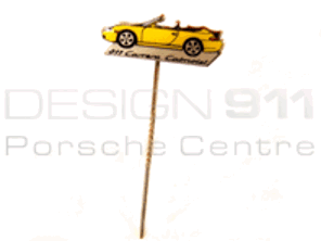 Stick Pin 'Porsche 911 Carrera Cabriolet' Jaune