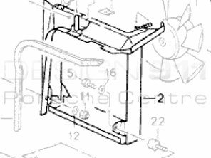 Radiator aircon condenser frame. Porsche 964 1989-94 - 96457324101 - 96457324101