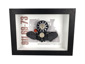 Motore 911 Magnesium modello spaccato Porsche Art - Scatola incorniciata scala 1:4 - BFEN911MAG