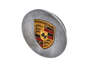 Copriruota Finitura a specchio con stemma in oro per Porsche - 99636130312