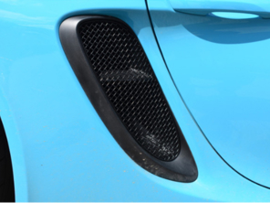 ZunSport 侧通风口格栅套装。适用于 2020 款及之后保时捷 718 Boxster / Cayman GTS 4.0L 车型。 - ZPR101620, ZPR101620B - ZPR101620, ZPR101620B