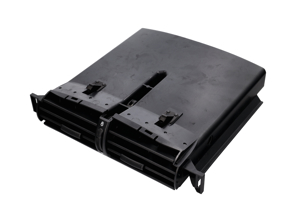 Middenventilatierooster in satijnzwart voor dashboardbekleding. Porsche 986 Boxster / 996 Carrera / Turbo / GT2 / GT3 1997-05 - 9965522630101C, 99655226301