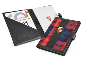 Porsche Classic documentenmap portemonnee - Tartan Red. - PCG48091100