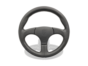 Volante sportivo senza airbag Nero con cuciture nere. Porsche 964 - 000043162108YR