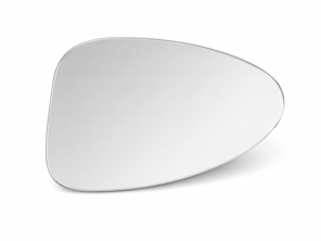 Door mirror glass (Flat), Left for LHD. Porsche 982 Boxster / 982 Cayman - 982857521 - ZJ-7133-L