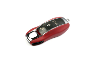 Étui de protection en cuir pour clé. Porsche 991 / 958 Cayenne / 970 Panamera / 981 Boxster/Cayman / Macan / 718 Boxster/Cayman - 88044960