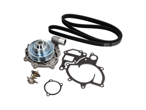 Kit pompe à eau, courroie et thermostat. Porsche 996 Turbo / 996 GT3 - 99610601175, 99610601172, 99610601173, 99610601174, 99610601177, 99610601176