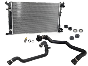 Kit de circuit de refroidissement (eau et tuyaux) pour Porsche Macan 95B 2.0L - 9A712125110, 95B122101A, 95B122101K, 95B121109F, 95B121109J