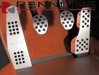 Jeu de pédales Rennline en aluminium 4 pièces avec poignée en caoutchouc. Porsche 944/924/968 - P71.60.99, P716099