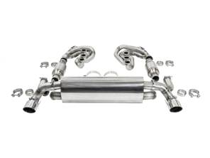 Impianto di scarico sportivo CARGRAPHIC GT, con collettori ID45 GT, senza riscaldamento. Porsche 964 Carrera 2/4/RS - 96411104504, 96411104605, 96411104502, 96421103905, 96421103932, 96421104004