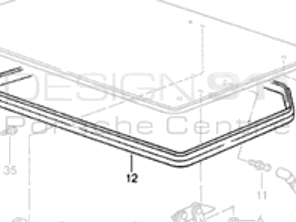 Guarnizione baule posteriore. Porsche 968 Cabrio - 94150435110