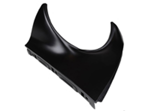 Sezione di riparazione del triangolo dell'ala anteriore sotto il faro. Porsche 911 1968-73 - 90150303223GRV, 90150303123GRV, 90150303123, 1680350870, 90150303223, 1680350880, 90150303122, 90150303122GRV, 90150303222, 90150303222GRV - 1680350870, 1680350880