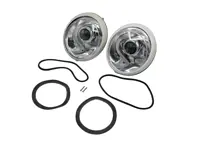 Kit conversione faro LED LHD con riflettore cromato e lenti trasparenti. Porsche 911/964 - 91163102400, 91163111300, 90163110100 - EL13 CR.RCL.BLK, EL13 CR.RCL.CR, EL13 CR.RCL.PR
