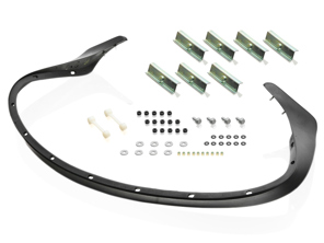Volante inferior de goma de serie y kit de montaje. Porsche 911 - 91150305500, 91150305501, 91150399500