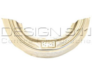 Reparaturabschnitt der runden Innenstruktur der vorderen Motorhaube / Motorhaube. Porsche 356A - P151AIF, 3565250