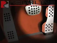 Impugnatura in gomma per set di pedali Rennline in alluminio da 2 pezzi. Porsche 944/924/968/996/997/Boxster/Cayman/991/Panamera TIPTRONIC/PDK - P7162, P71.62
