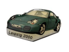 Pin Insignia 'Porsche 996 Turbo - Leipzig 2000' Verde