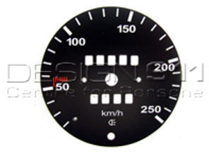 Speedo Scale for Conversion from miles to km/h (250 KM/H)for Porsche 911 69-74 (250KM/H) - 91164150100, 911886-02