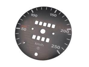 Echelle Speedo pour conversion de miles en km/h (250 KM/H) pour Porsche 911 69-74 (250KM/H) - 91164150100, 911886-02