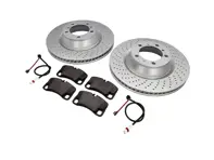 ACHTER Remschijf 350 mm & Remblokken. Porsche 997 GT3 2010>> - 99735240698, 99735240598