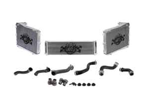 Aluminium-Kühler für Kühlwasser und Schläuche, 3er-Set. Porsche 997.1 GT3 - 99710613102, 99710613103, 99710613202, 99710613203, 99610603773, 99610603775 - 7047, 7048, 7053