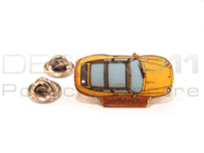Anstecknadel 'Porsche 993 Targa - Sportfahrschule' Orange