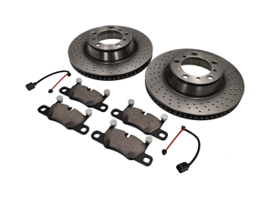 ACHTER Remblokken en Remschijf Pakket Porsche 991 S 3.8L - 99135294904, 99635240502, 99635240602, 99635240X02BRE, 99635240X02, 99135294904BRE, 99160918300, 90026904701, 9A700758500, 97035295900