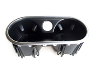 Portabicchieri console centrale. Porsche 958 Caienna - 958553531011E0, 95855353100