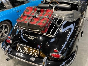 Lederriemenset für Gepäckträger. Porsche 356 / 356A / 356B / 356C - 64480195302 - 1601650110, 1601650210