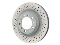 Disco freno posteriore, monoblocco forato, 330x28 mm. Porsche 981 Boxster Spyder / 982 Boxster GTS / 982C Cayman GTS - 98135240300, 98135240400 - PRL39823, PRR39824