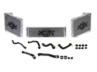 Radiatore in alluminio per liquido refrigerante e tubi flessibili SET DI 3. Porsche 991 turbo - 99110614101, 99610614201, 99110613801, 99110613802 - 7069, 7070, 7068