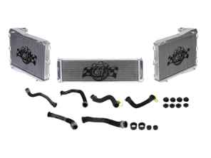 Aluminium-Kühler für Kühlwasser und Schläuche, 3er-Set. Porsche 991.1 GT3 / GT3 RS - 99110614101, 99610614201, 99110613801, 99110613802 - 7069, 7070, 7068