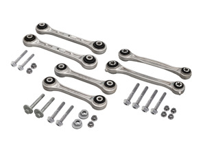 Bras de suspension arrière supérieurs (jeu de 6) et boulons. Porsche 991 / 992 Carrera / 992 Turbo - 9P1505237B, 99133106104, 9P1501529A, 9P1505397A