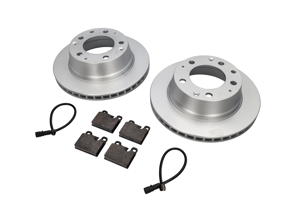 Ensemble de plaquettes et disques de frein arrière. Porsche 911 3.2L 1984-89 - 91135295006, 91135295007