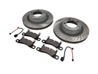 ACHTER Remblokken en Remschijf Pakket Porsche 991 3.4L - 99135240100, 99135240200, 99135293904, 99135240100SEB, 99135240200SEB, 99160918300, 99135293904BRE, 90026904701, 9A700758500, 97035295900